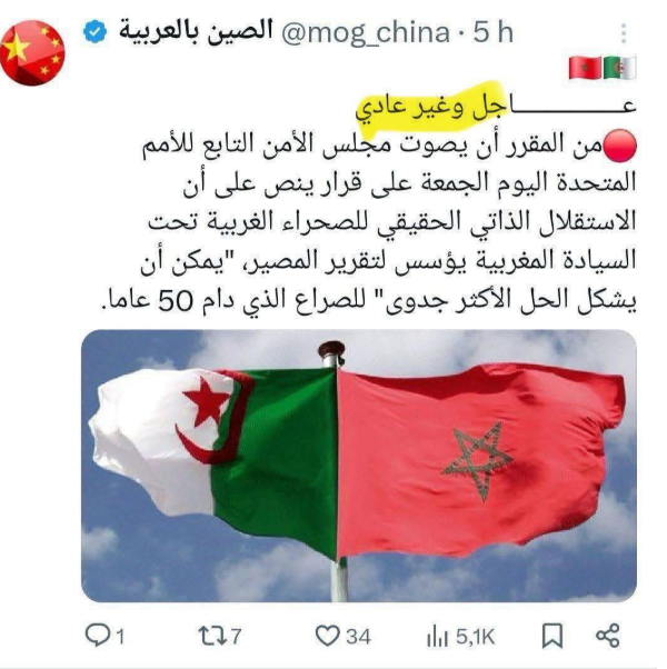 بوابة الصين بالعربية: "الحكم الذاتي المغربي" أفضل حل عملي لأزمة الصحراء الممتدة نصف قرن!! 2