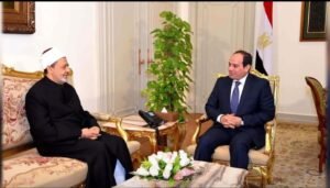 فخامة الرئيس عبد الفتاح السيسي يتلقى برقية تهنئة من شيخ الأزهر الدكتور أحمد الطيب بحلول شهر رمضان المبارك 2