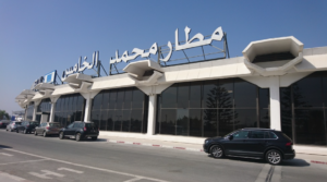 منظر جوي لمطار محمد الخامس حيث تم تعيين العربي الصبيحي مديراً لمطار محمد الخامس