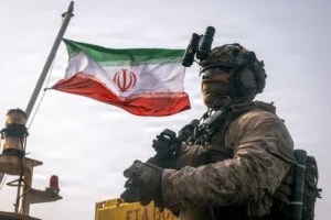 رسم توضيحي يعكس كيف الحرس الثوري الإيراني يهدد بريطانيا في ظل التوترات الإقليمية