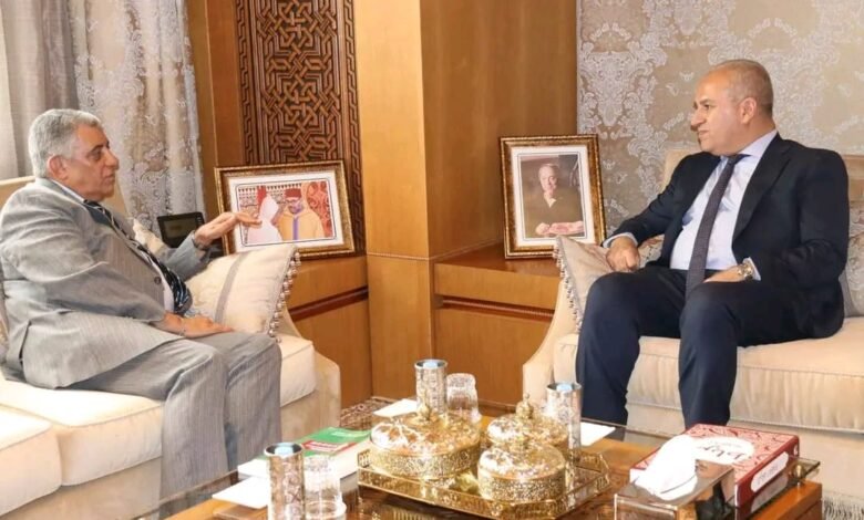 السفير المصري بالرباط مع رئيس المحكمة الدستورية المغربية. 4