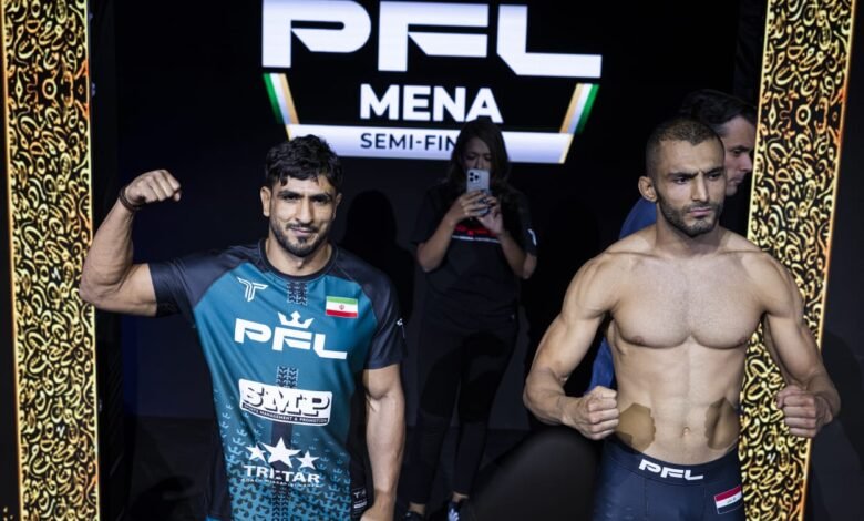 المقاتلون يتخطون مرحلة الميزان استعداداً لنصف نهائي بطولة PFL MENA في الرياض 3