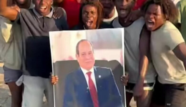 تفاعل واسع مع ظهور صورة الرئيس السيسي في عرض فني بزنجبار 3