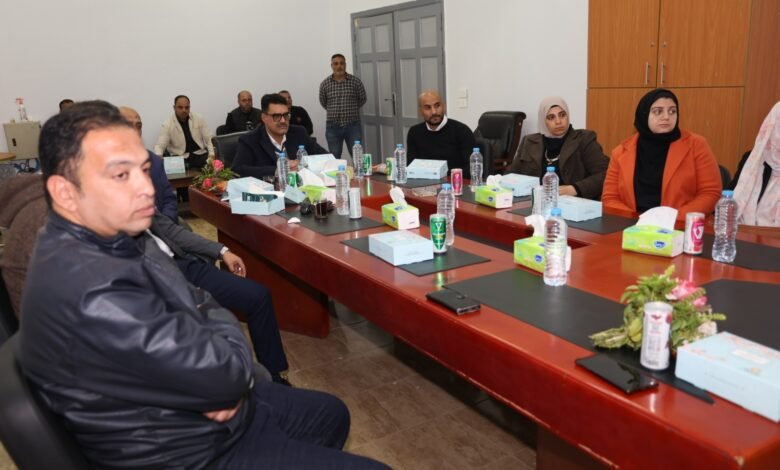 خطة شاملة لتطوير الخدمة.. رئيس مياه القليوبية يناقش منظومة الشرب والصرف بجنوب الخانكة 1