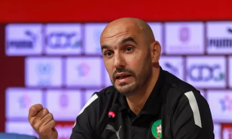 الركراكي:هدفنا الفوز على زامبيا ومواصلة التقدم نحو اللقب 1