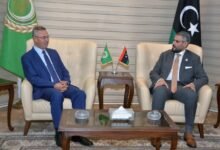 السفير قائد مصطفى يبحث مع مندوب ليبيا لدى الجامعة العربية مستجدات الأوضاع في المنطقة وجهود دعم القضية الفلسطينية 19