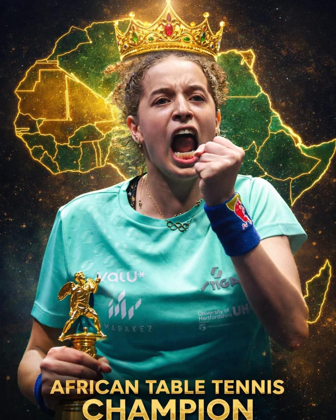 البطلة المصرية هناء جودة تتوج ببطولة أفريقيا لتنس الطاولة للمرة الثانية على التوالي 1