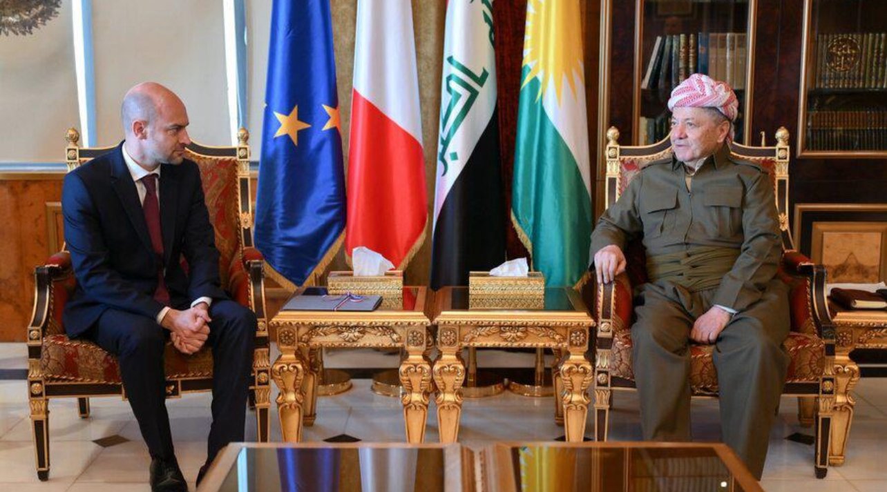 بارزاني لوزير الخارجية الفرنسي: لم ندخر جهدا لمنع الحرب أو التطهير العرقي في سوريا 1