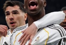 فينسيوس جونيور و أرادا جولر و جونزالو جارسيا ثلاثي هجوم ريال مدريد أمام خيتافي بالدوري الإسباني 13