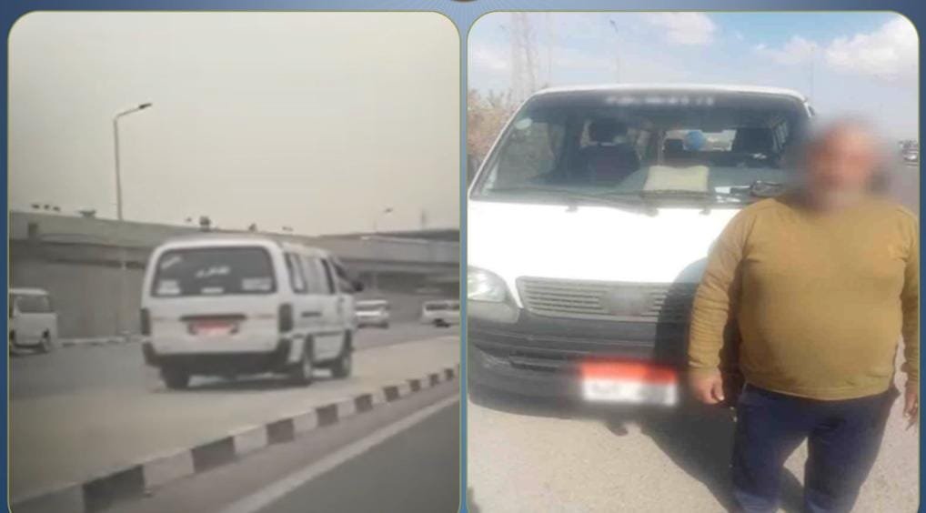 لهو قاتل فوق الرصيف… سقوط سائق ميكروباص استعرض بحياة المواطنين في القاهرة 1