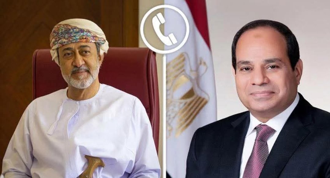 فخامة السيد الرئيس عبد الفتاح السيسي يدين استهداف ميناء الدقم العماني . 1