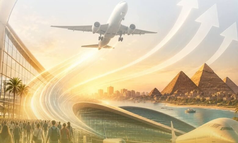 المطارات المصرية تسجل 9.4 مليون راكب خلال أول 4 أشهر من عام 2026 بزيادة 6.8% 1