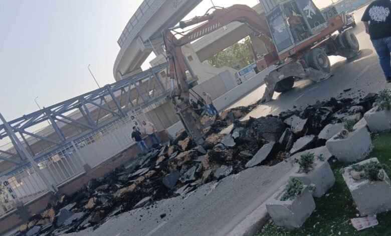 عاجل| إغلاق وتحويلات مرورية بمحور عبد الحميد بدوى بالقاهرة لإصلاح هبوط أرضى 1