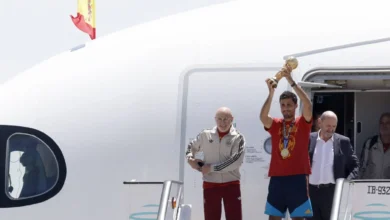 إستقبال شعبي ورسمي للمنتخب الإسباني بالعاصمة مدريد بعد تتويجهم بكأس العالم 67