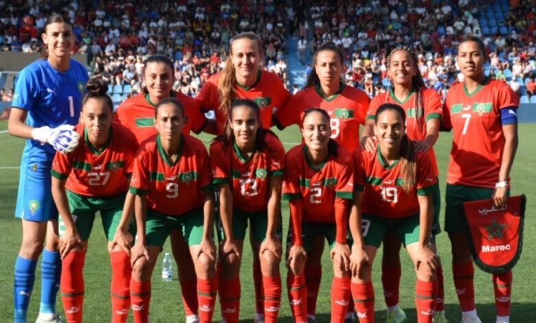 لاعبات المنتخب المغربي النسوي خلال استعداداتهن لكأس أمم إفريقيا 2026