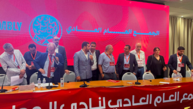 إبراهيم العسري بعد فوزه في انتخاب إبراهيم العسري رئيسا للوداد خلال الجمع العام