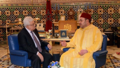 صورة رمزية للعلاقات الدبلوماسية حيث رئيس دولة فلسطين يبارك عيد العرش لجلالة الملك