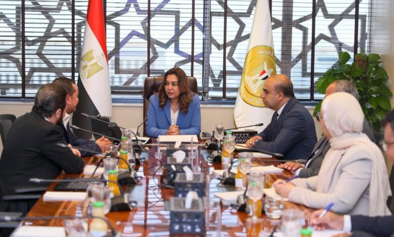 وزيرة التنمية المحلية والبيئة تبحث الحلول المتطورة لإنشاء منظومة وطنية للإدارة الآمنة للمخلفات الدوائية 1