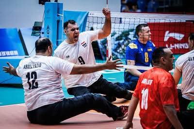 منتخب مصر للطائرة البارالمبية يتأهل للدور ثمن النهائي لبطولة العالم بفوزه على أوكرانيا 1
