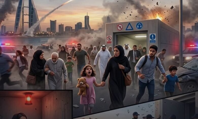 تحذيراً عاجلاً اطلقته وزارة الداخلية البحرينية للمواطنين للتوجه إلى مكان آمن للبعد عن الهجمات الإيرانية 1