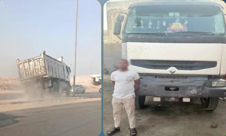بعد مطارده أمنية بالمقطم.. ضبط سائق نقل قاد عكس الإتجاه هرباً من الشرطة 1