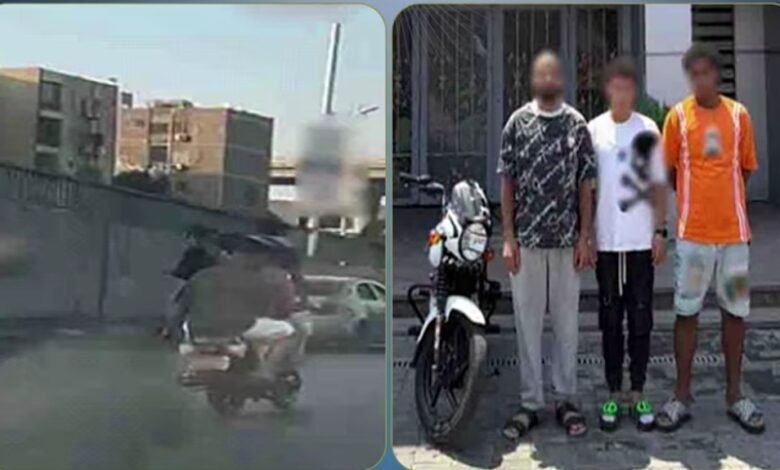 دراجة بلا لوحات وحركات متهورة.. ضبط 3 أشخاص بعد تداول فيديو بالقاهرة 1