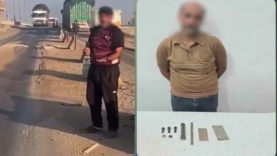 ضبط المتهم بسرقة أجزاء حديدية من أحد الكباري بدمياط بعد تداول فيديو الواقعة 6