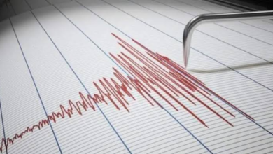 خريطة توضح موقع هزة أرضية مكناس في جماعة مهاية بعمق 7 كيلومترات