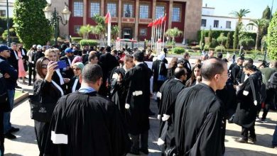 إضراب المحامين بالمغرب