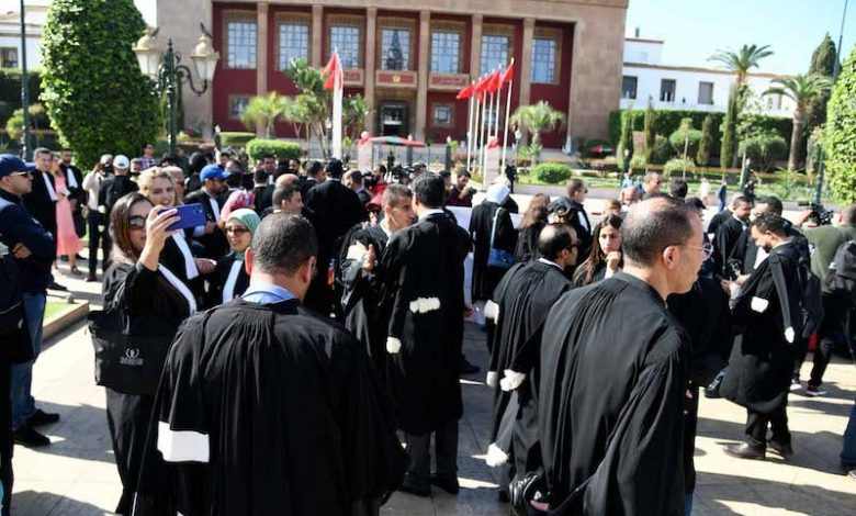 إضراب المحامين بالمغرب