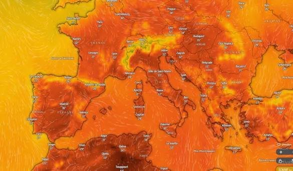 خدمة كوبرنيكوس تؤكد تسجيل أوروبا الغربية أعلى متوسط لدرجات الحرارة منذ بدء البيانات المناخية