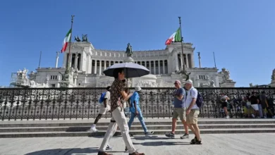 شوارع مدن إيطاليا الكبرى خلال موجة حر في إيطاليا الشديدة