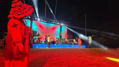 صورة من سهرة بنك أفريقيا الموسيقية المخصصة للاحتفاء بمغاربة العالم بالناظور