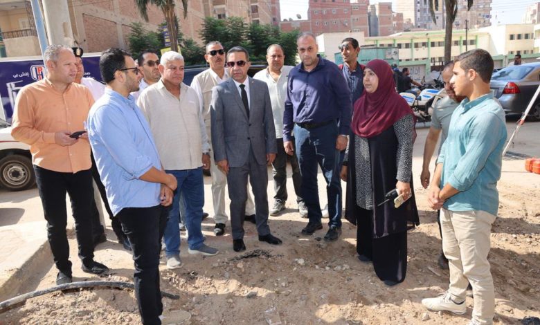 محافظ المنوفية يتفقد بدء أعمال الرصف والتطوير بحي شرق شبين الكوم 1